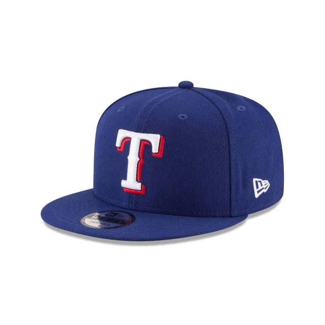 baseball hat motto -  Texas Rangers Team Color Basic 9FIFTY Snapback Hat