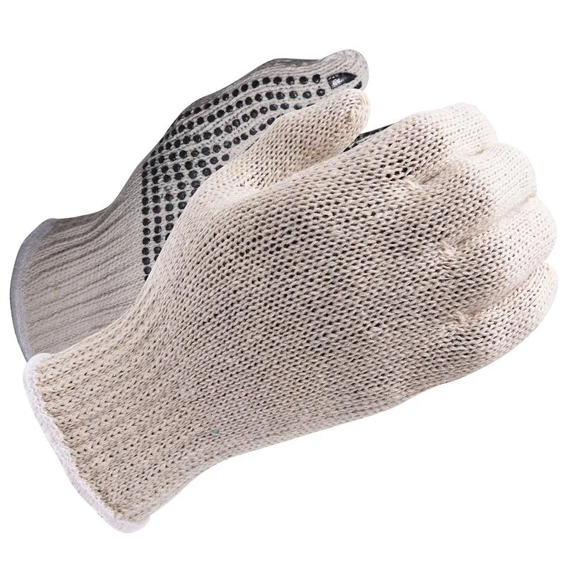 shock absorbent gloves -  343-310 String with PVC Dots - One Side 1 dozen pair