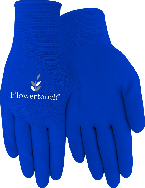 heritage gloves -  TA207 FLOWERTOUCH® Foam Natural Rubber Palm, Light Knit Liner, Blue, Sizes S-L, Sold by Pair