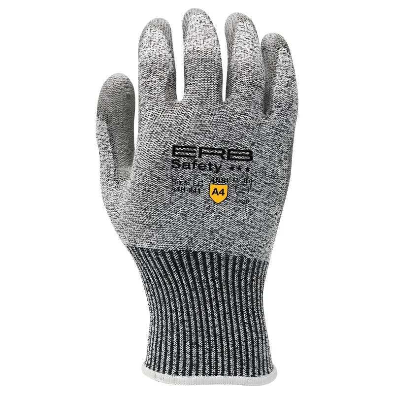 textured grip gloves -  A4H-241 HPPE Cut Glove with PU Coating 12pair