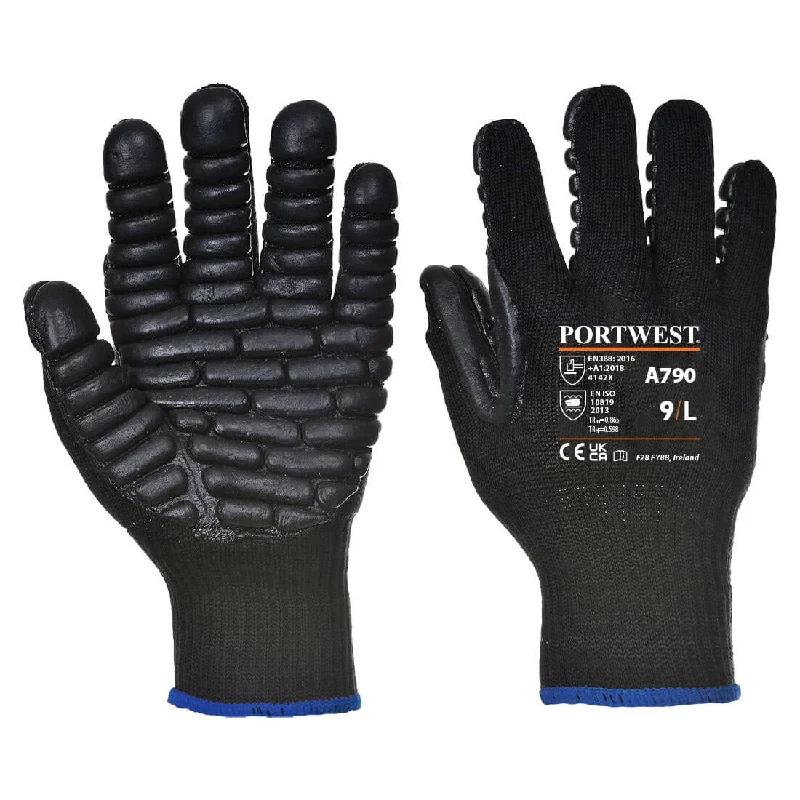 classic gloves -  Portwest Anti Vibration Glove Black