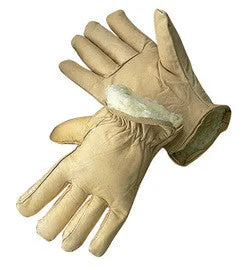 referee sports gloves -  Radnor Small Tan Leather Thinsulate Lined Cold Weather Gloves With Keystone Thumb, Safety Cuffs, Color Coded Hem And Shirred Elastic Wrist