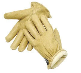 performance sports gloves -  Radnor Large Tan Pigskin Thinsulate Lined Cold Weather Gloves With Keystone Thumb, Slip On Cuffs, Color Coded Hem And Shirred Elastic Wrist