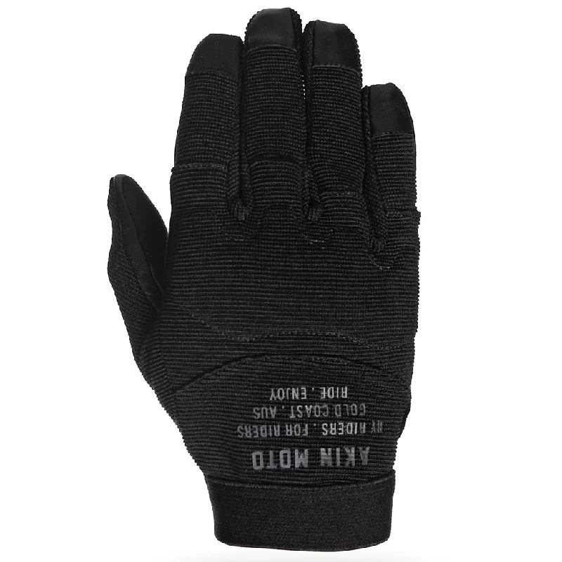 classic gloves -  Akin Moto - Grenade Black Gloves