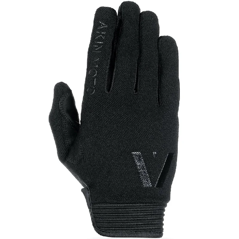 dark gloves -  Akin Moto - Raider Black MX Gloves