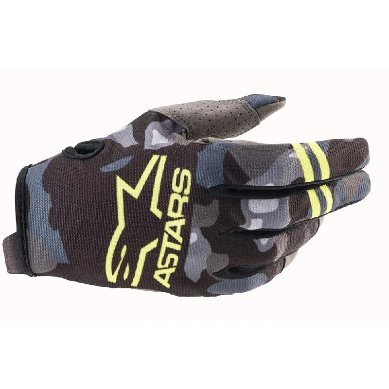 unlined leather gloves -  Alpinestars - 2021 Youth Radar Camo Gloves