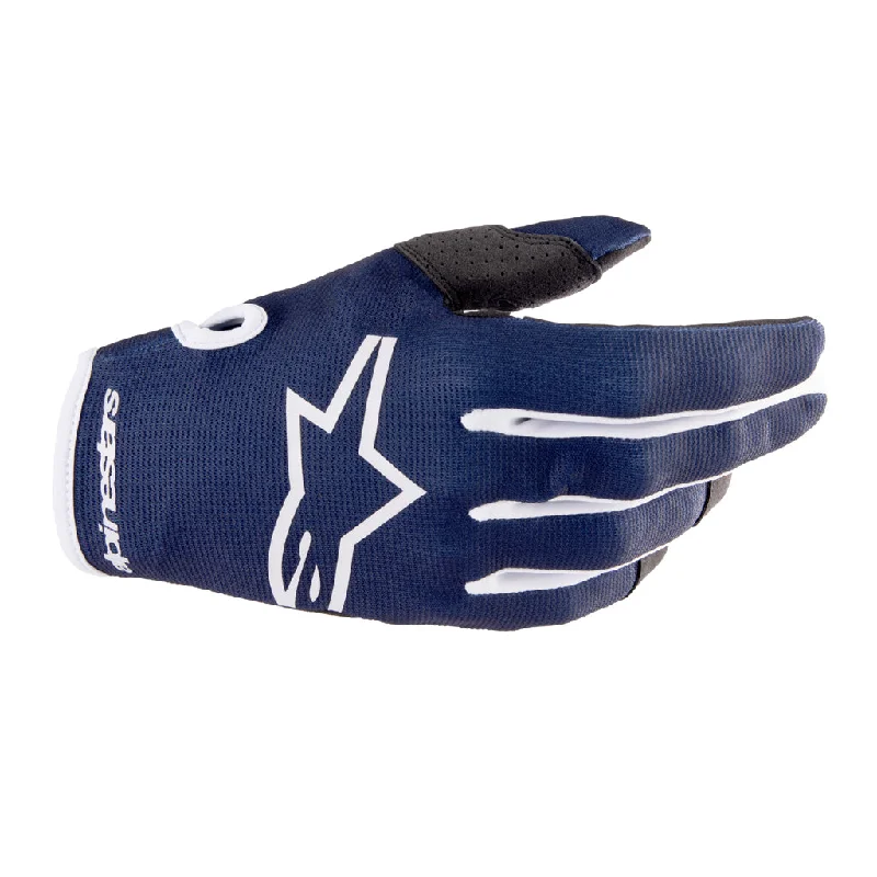 lightweight gym gloves -  Alpinestars - 2023 Radar Navy/White Gloves