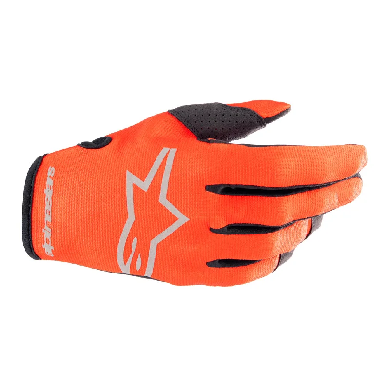 breathable winter gloves -  Alpinestars - 2023 Radar Orange/Black Gloves