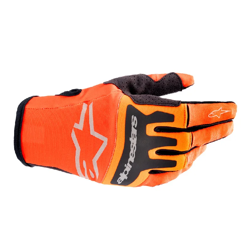 precision gloves -  Alpinestars - 2023 Techstar Orange Gloves