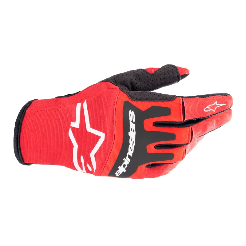 tear proof gloves -  Alpinestars - 2023 Techstar Red/Black Gloves