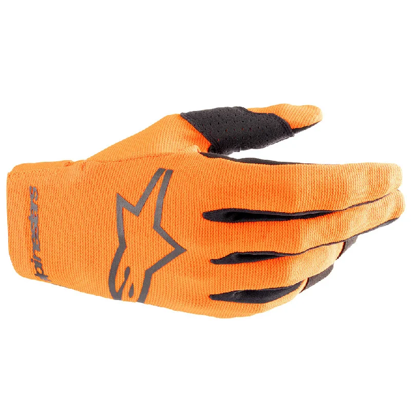 hemp fiber gloves -  Alpinestars - 2025 Radar Hot Orange/Black Gloves