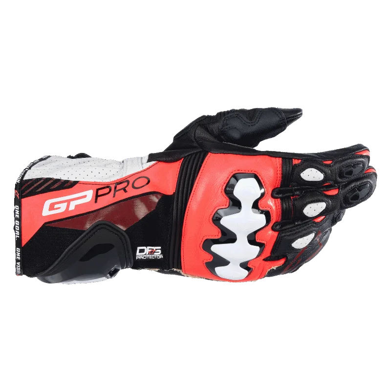 soft leather gloves -  Alpinestars - GP Pro R4 Black/Red/White Gloves