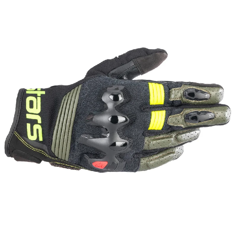 stylish gloves -  Alpinestars - Halo Khaki Leather Gloves