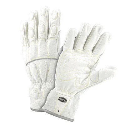 decorative gloves -  West Chester Medium Ironcat Full Finger Buffalo And Cow Leather And Kevlar Mechanics Gloves With Foam Padding And Wing Thumb