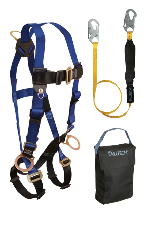 retro gloves -  Back and Side D-rings, Mating Buckles, 6' SoftPack Lanyard and Gear Bag