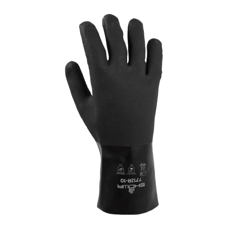 subzero gloves -  Atlas Unisex Indoor/Outdoor Gaunlet Chemical Gloves Black L 1 pair