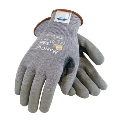 thermal lined gloves -  Protective Industrial Products Small MaxiCut 5 By ATG Medium Weight Cut Resistant Gray Micro-Foam Nitrile Palm And Fingertip Coated Work Gloves With Gray Seamless Dyneema,