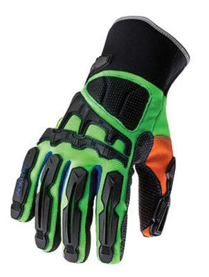 casual winter gloves -  Ergodyne Medium Hi-Viz Lime ProFlex 925FWP 3M Thinsulate And Hipora Lined PVC Dorsal Impact Reducing Cold Weather Gloves With Contoured Neoprene Cuff, Reinforced Kevlar Palm Stitching, PVC on Palm And Fingers,