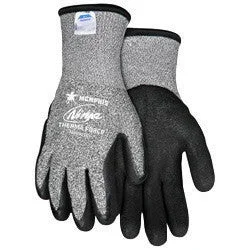 pastel gloves -  Memphis Glove Medium Black And Gray Ninja Therma Force 7 Gauge Acrylic Terry Lined Cold Weather Gloves With Knit Wrist, Salt/Pepper 13 Gauge Dyneema And Synthetic Fibers Shell