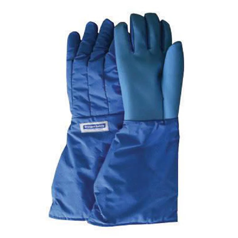 functional gloves -  National Safety Apparel SaferGrip Size 10 Olefin And Polyester Lined Nylon Taslan And PTFE Mid-Arm Length Waterproof Cryogen Gloves With Straight Cuff