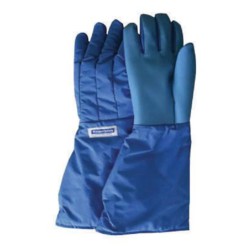 versatile gloves -  National Safety Apparel SaferGrip Size 8 Olefin And Polyester Lined Nylon Taslan And PTFE Mid-Arm Length Waterproof Cryogen Gloves With Straight Cuff