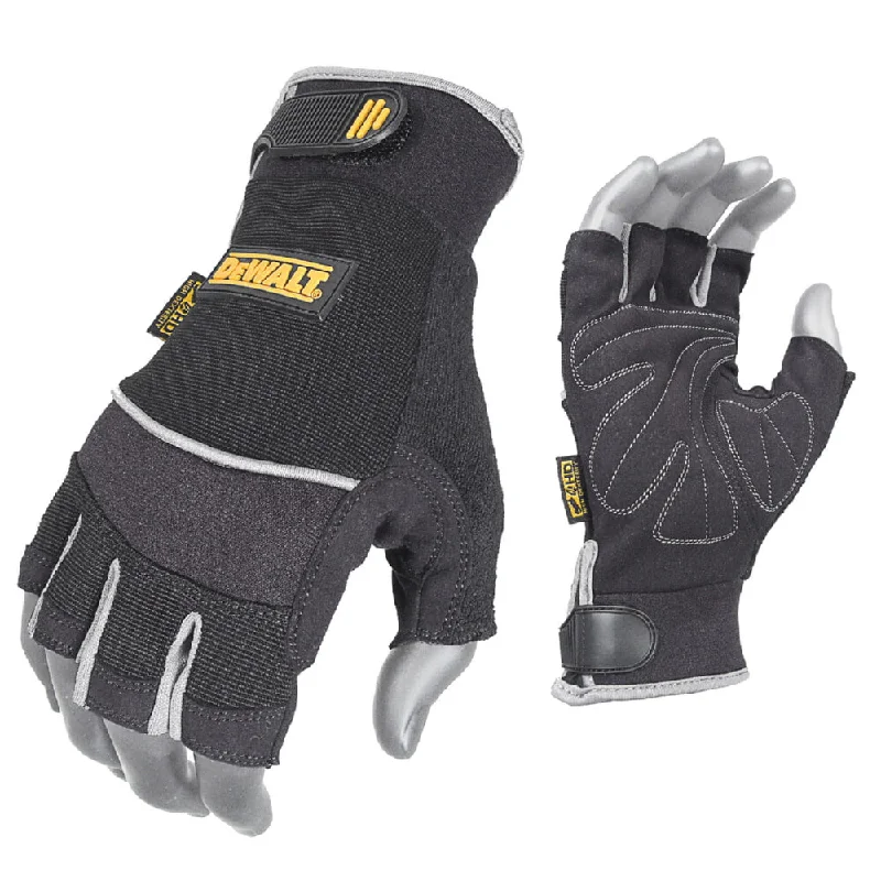 disposable latex gloves -  DeWALT (DPG230XL) Technicians Fingerless Synthetic Leather Glove, X-Large