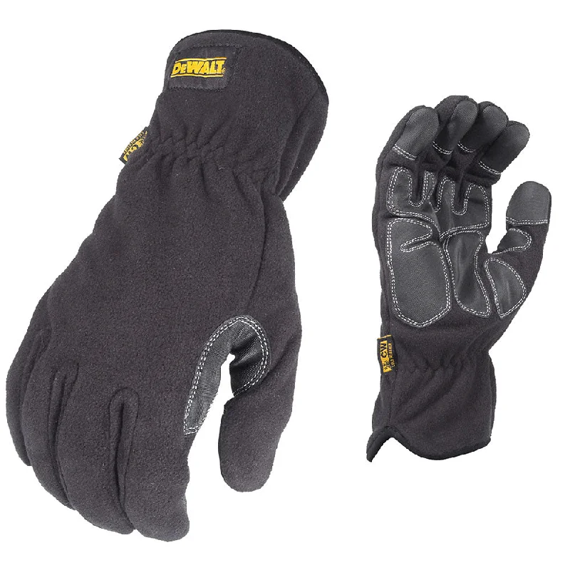 wool lined gloves -  DeWalt DPG740L DeWalt CW Fleece Work Glove Palm Overlay Large