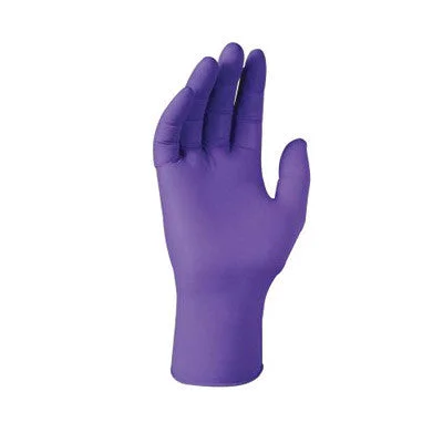 sparkly gloves -  Kimberly-Clark Professional* X-Large Purple 9 1/2" Purple Nitrile* 6 mil Nitrile Ambidextrous Non-Sterile Powder-Free Disposable Gloves With Textured Finger Tip Finish And Beaded Cuff