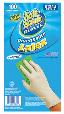 snow gloves -  Disposable Latex Gloves, Powder Free, One Size, 100-Ct.