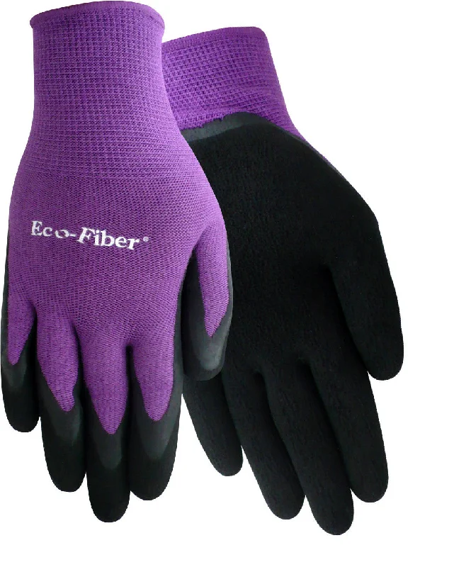 protective work gloves -  T1151 ECO-FIBER® BAMBOO FOAM RUBBER/LATEX PINK AND PURPLE - WOMENS- SIZES S-L