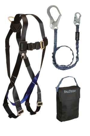 plush gloves -  FallTech 3pt, Back D-ring, Mating Buckles, 6' Internal, Rebar and Gear Bag