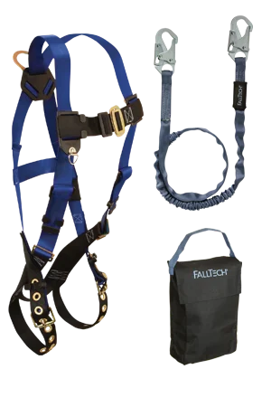 fresh gloves -  FallTech 9001HS Starter Kit - Harness, Shock Absorbing Lanyard,Gear Bag.