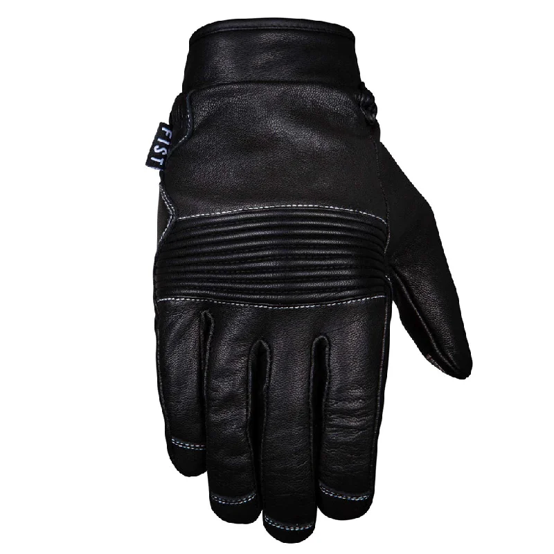 chunky knit gloves -  Fist - Road Warrior Black Leather Glove