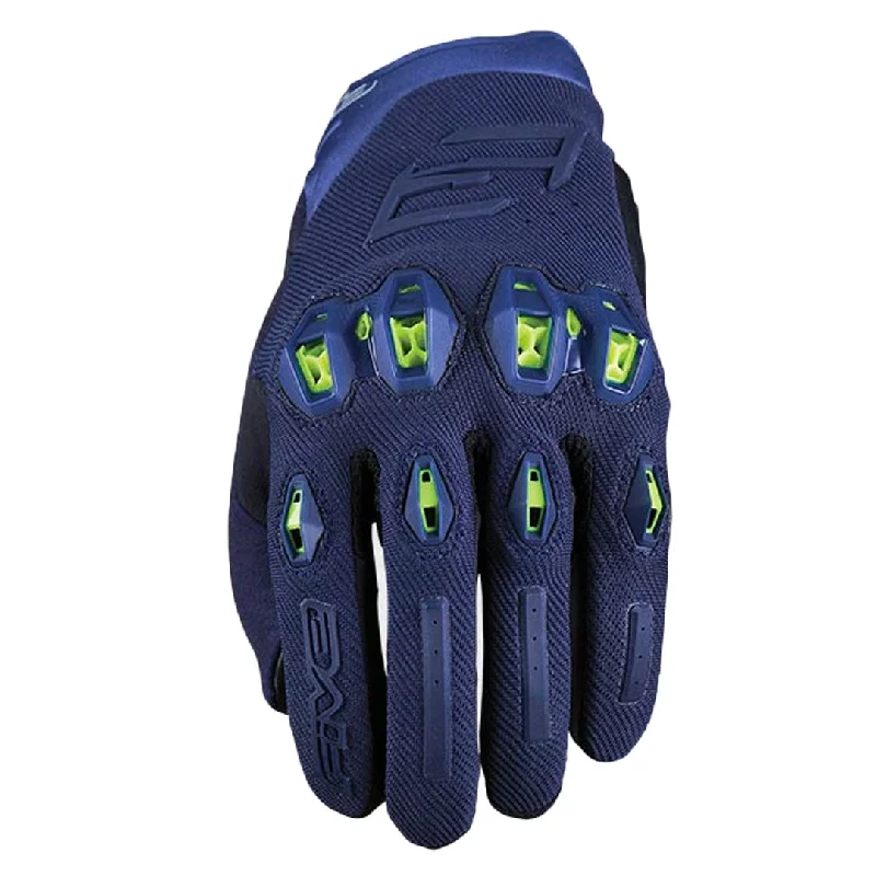 everyday wear gloves -  Five - Stunt Evo 2 Blue/Yellow Gloves