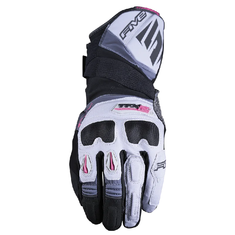 racing gloves -  Five - TFX-2 W/P Pink/Grey Glove