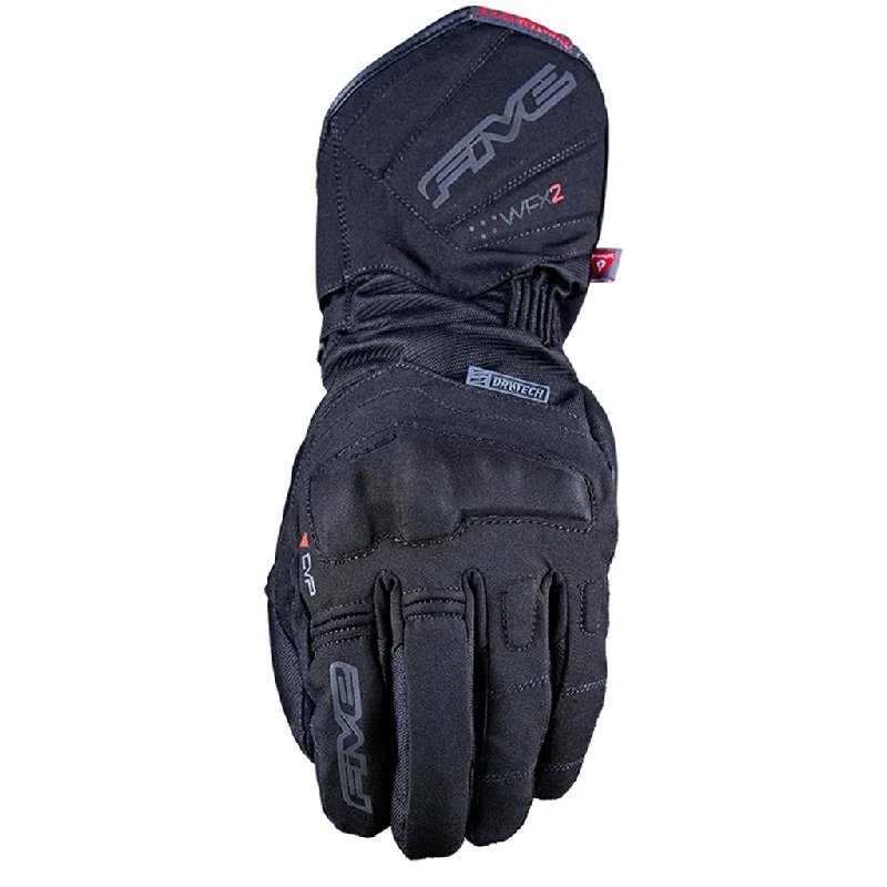 adventure riding gloves -  Five - WFX2 Evo W/P Black Glove