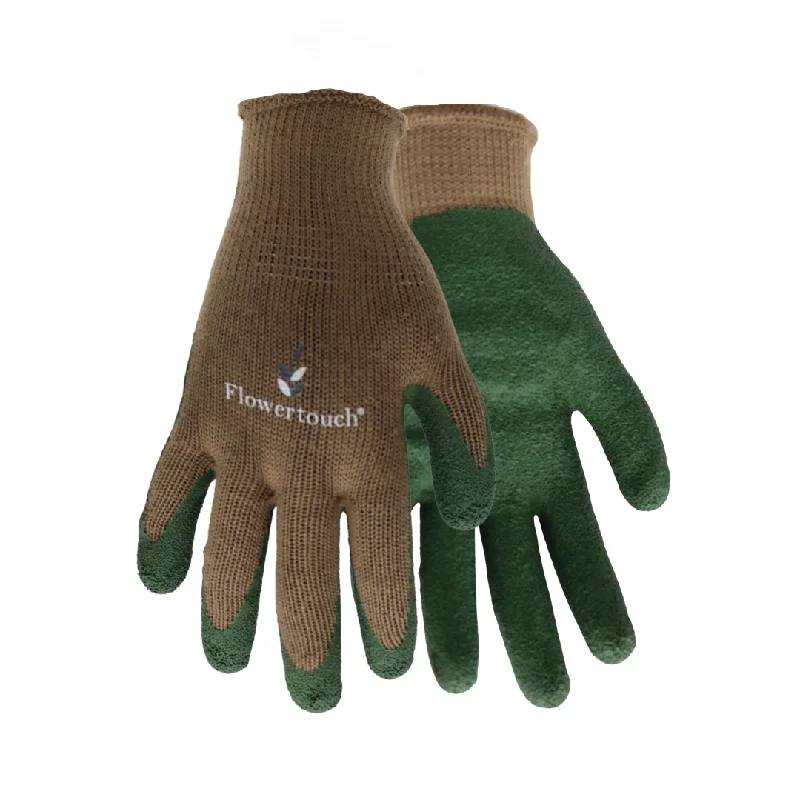 everyday wear gloves -  Flowertouch A305 Women's Rubber Palm Gloves, 10 Gauge Polycotton Liner, Sizes S-L