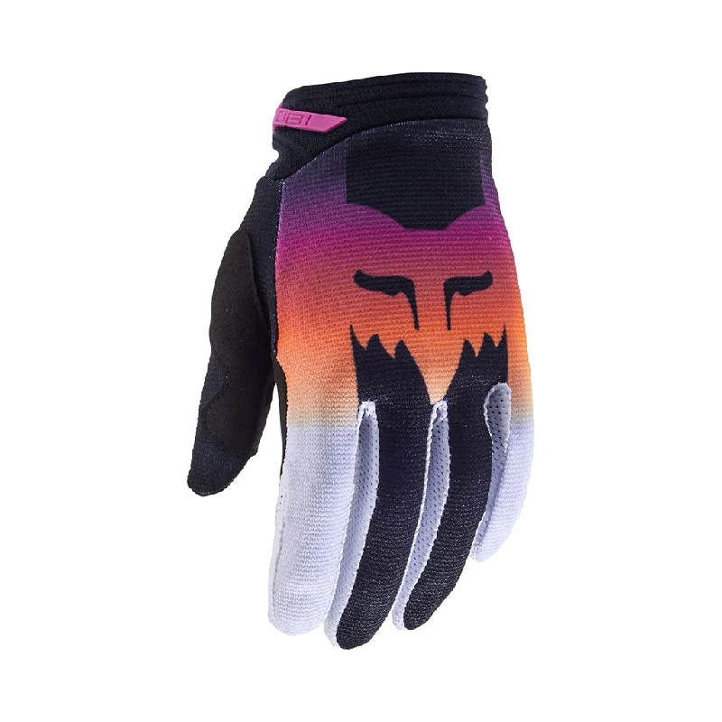 breathable suede gloves -  Fox - 2024 Youth Girls 180 Flora Black/Pink Gloves