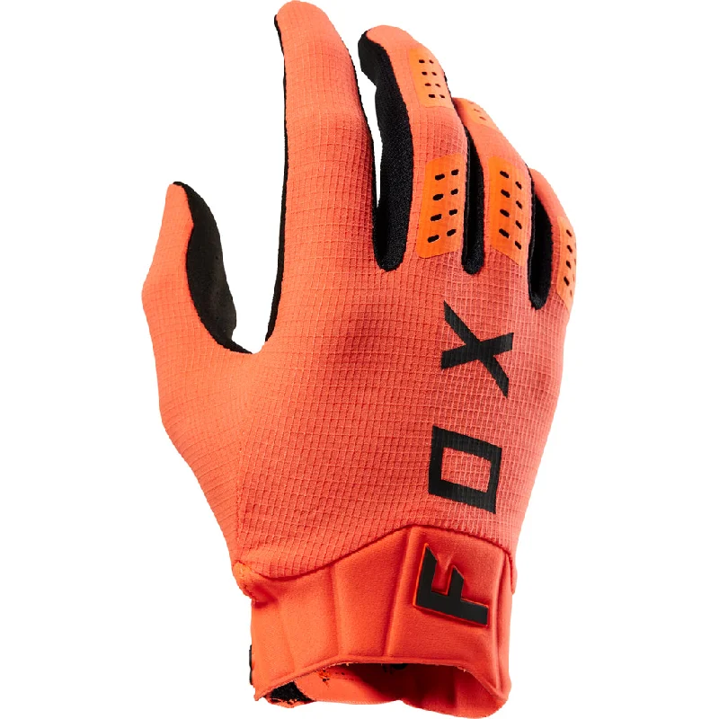 wind resistant gloves -  Fox - Flexair Orange Gloves