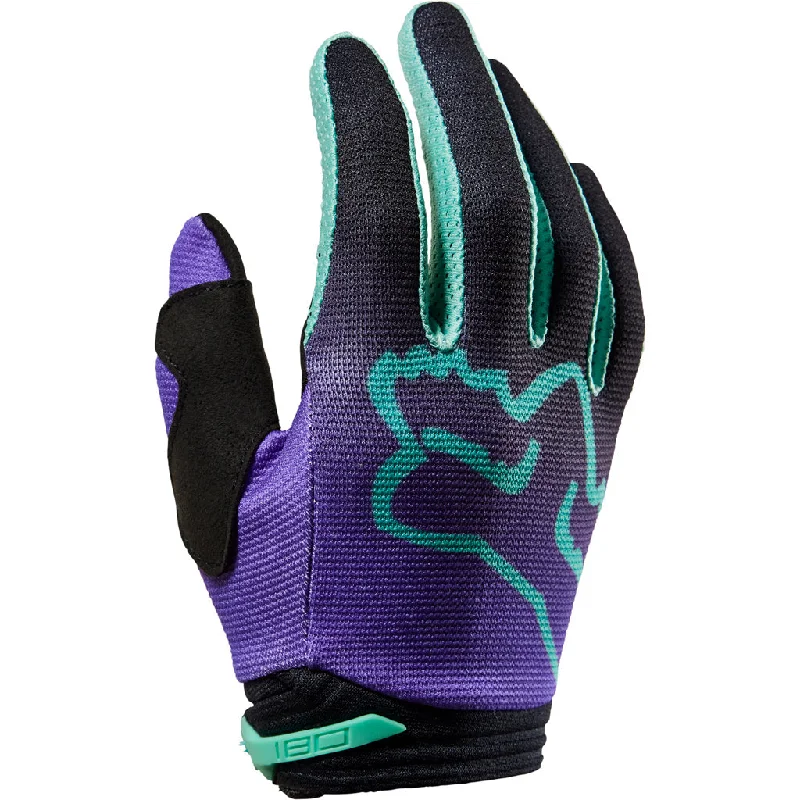 light athletic gloves -  Fox - Youth 180 Toxsyk Black Gloves