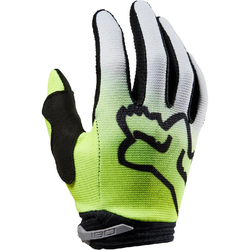 unisex sports gloves -  Fox - Youth 180 Toxsyk Yellow Gloves