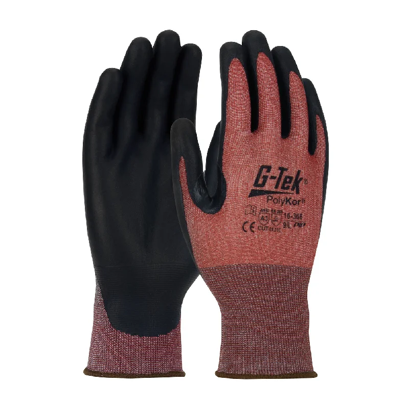 multi-season gloves -  G-Tek PolyKor X7 16-368 Seamless Knit NeoFoam Coated Touchscreen Compatible Cut Resistant Gloves (One Dozen)