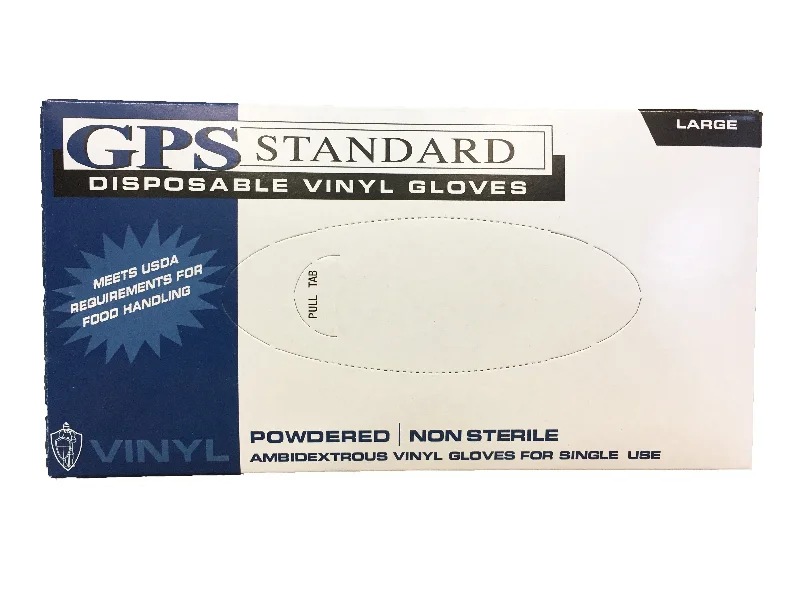 cosplay gloves -  705  GPS Standard Vinyl Powdered Disposable Gloves, 4 mil, 100 Per Box, 10 Boxes Per Case