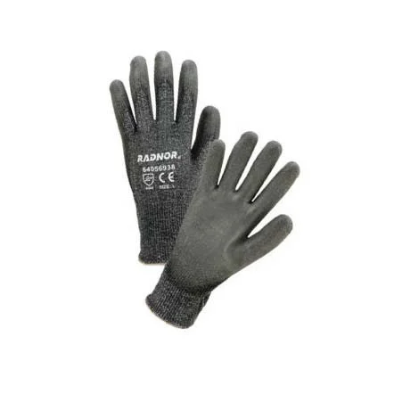 player sports gloves -  Gray HPPE/Glass/Nylon Glove w/Gray PU Coating