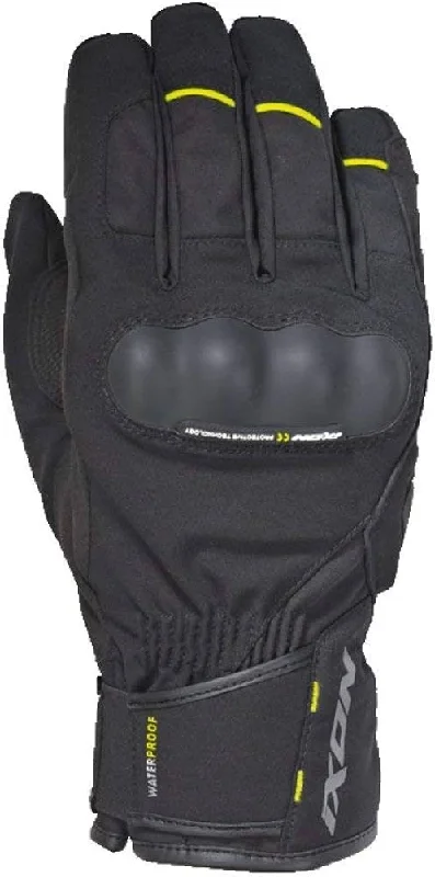 fitted gloves -  Ixon - Pro Russel Black/Yellow Glove