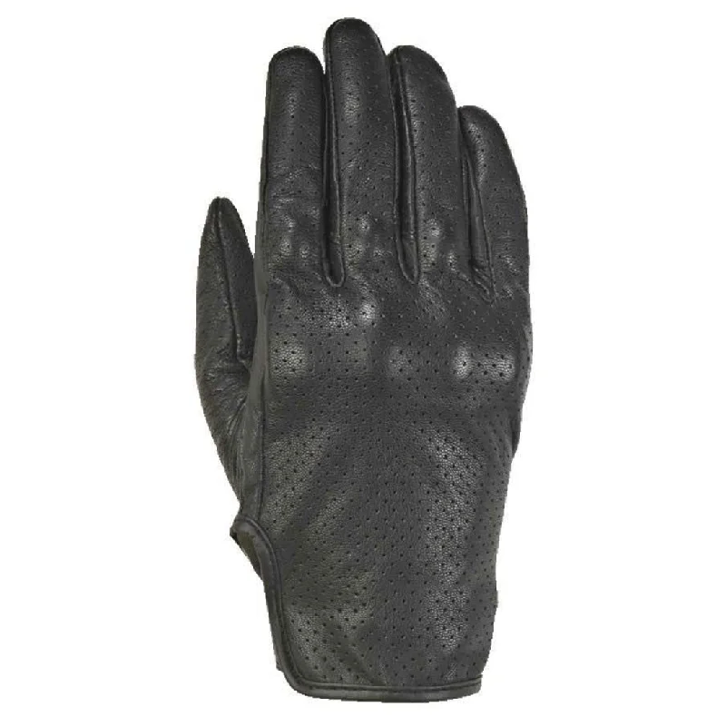 organic cotton gloves -  Ixon - RS Cruise Air 2 Black Leather Glove