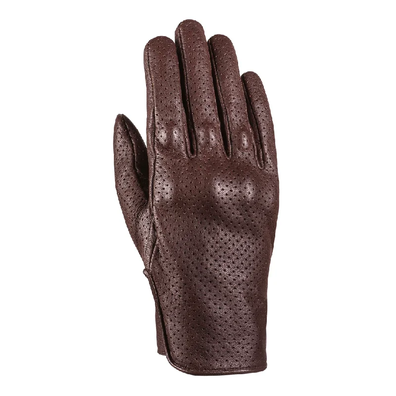 durable suede gloves -  Ixon - RS Cruise Air 2 Brown Leather Glove