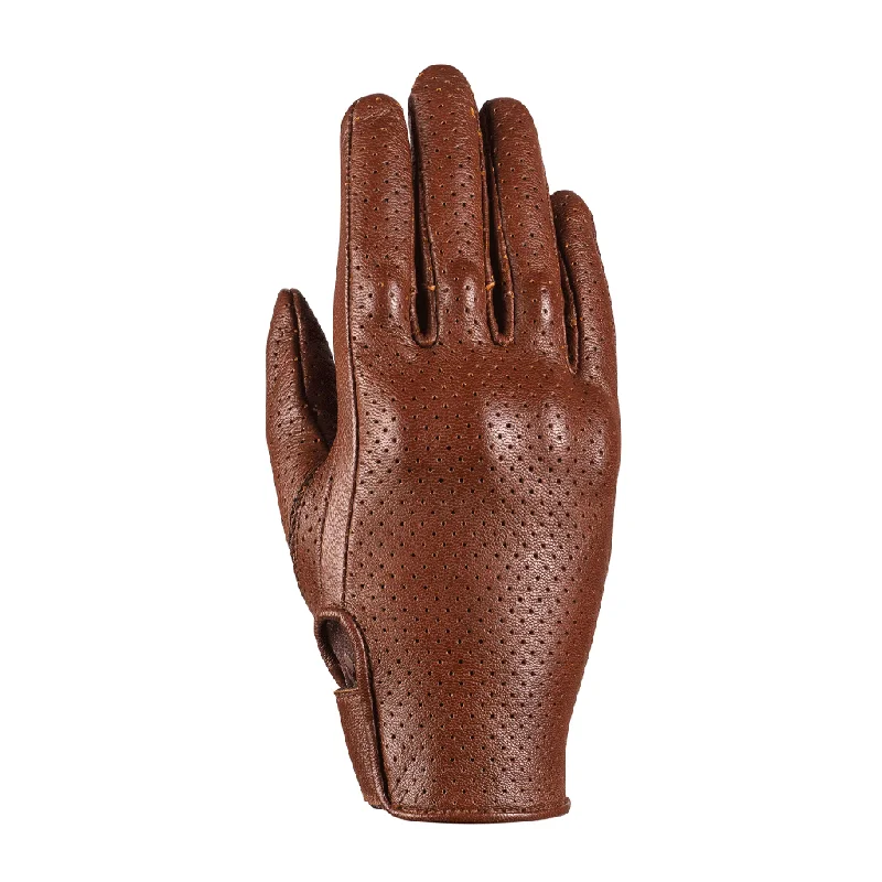 fur trimmed gloves -  Ixon - RS Sun Air 2 Brown Leather Glove