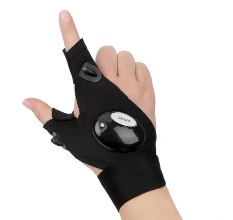 anti-skid gloves -  LED Fingerless Over-Glove Light