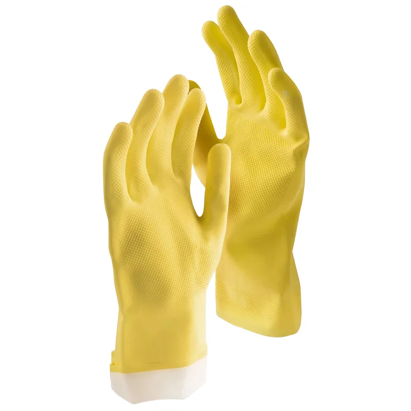 non-powdered gloves -  Libman 1320 Small Yellow All-Purpose Latex Gloves 2 Pairs